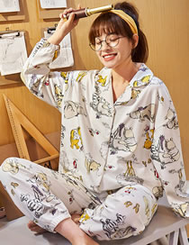 Fashion Zoo Pure Cotton Geometric Print Pajama Set