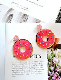 Fashion Donut Acrylic Donut Earrings