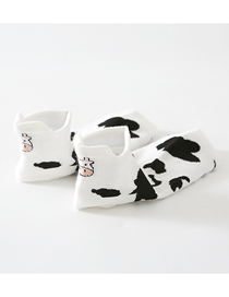 Fashion Cows Cotton Geometric Print Socks
