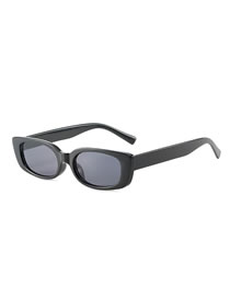 Fashion Black Frame Black Film Square Frame Sunglasses