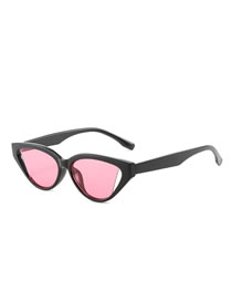 Fashion Black Frame Pink Piece Small Frame Cat Eye Sunglasses