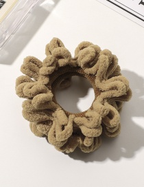 Fashion Milk Coffee Caterpillar Seamless Elastic Hair Loop