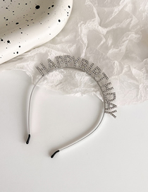 Fashion Silver Color Alloy Diamond-studded Thin-edged Headband