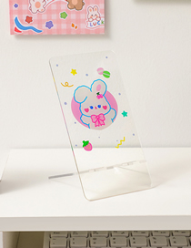 Fashion Strawberry Bunny Acrylic Cartoon Transparent Mobile Phone Holder