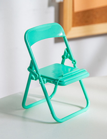 Fashion Mint Green Plastic Small Chair Mobile Phone Holder