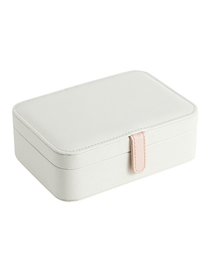 Fashion White Flip Cover Portable Storage Box