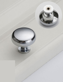 Fashion Chrome 6050-single Hole Zinc Alloy Geometric Drawer Wardrobe Door Handle
