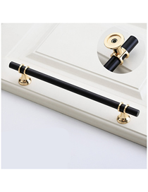 Fashion Black/rose Gold 6816a-160 Pitch Zinc Alloy Geometric Drawer Wardrobe Door Handle
