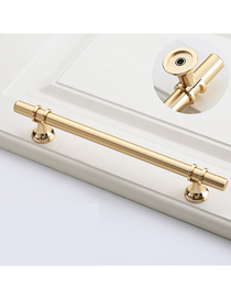 Fashion Brushed Copper/rose Gold 6816a-160 Pitch Zinc Alloy Geometric Drawer Wardrobe Door Handle