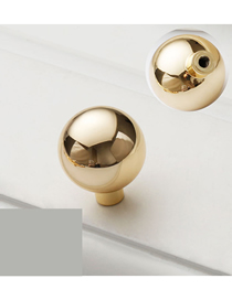 Fashion Rose Gold 6197-single Hole Zinc Alloy Geometric Drawer Wardrobe Door Handle