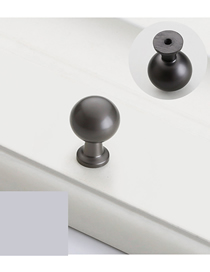 Fashion Pearl Black 6342-single Hole Zinc Alloy Geometric Drawer Wardrobe Door Handle