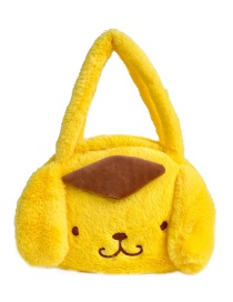 Fashion Yellow Plush Cartoon Large-capacity Handbag