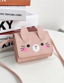 Fashion Pink Pu Cartoon Flap Crossbody Bag