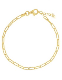 Fashion Gold Metal Paper Clip Bracelet