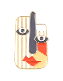 Fashion 5# Alloy Abstract Painting Painting Brooch