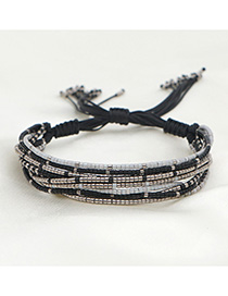 Fashion B Multi-layer Rice Beads Beaded Small Bracelet