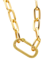 Fashion D Gold-plated Geometric Necklace