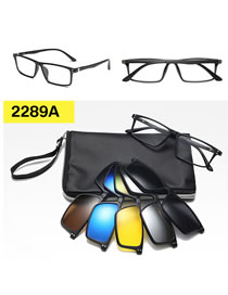 Fashion 2289tr Frame Geometric Magnetic Sunglasses Lens Set