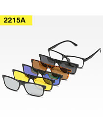 Fashion 2215tr Frame Geometric Magnetic Sunglasses Lens Set