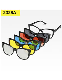 Fashion 2328tr Frame Geometric Magnetic Sunglasses Lens Set