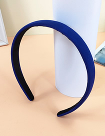 Fashion Royal Blue Thin Thin Sponge Headband Fabric Thin Version Thin Sponge Headband