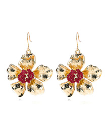 Fashion Flower Earrings Alloy Geometric Flower Earrings