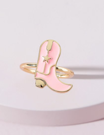 Fashion Gold Color Alloy Drip Boots Ring