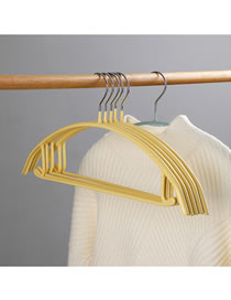 Fashion Yellow Household Wide-shoulder Seamless Drying Rack