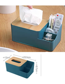 Fashion Blue Household Pumping Box With Partitioned Storage Box