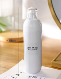 Fashion White 180ml Pp Sub-bottling Press Spray Bottle