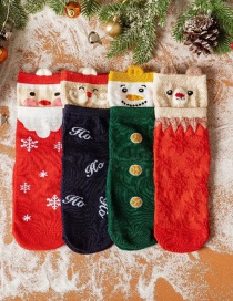 Fashion D Cotton Christmas Socks Set