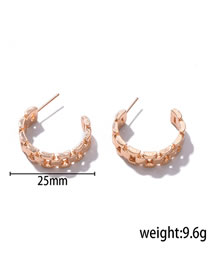 Fashion Eh0046-1 Metal Irregular Geometric Earrings