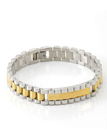 Fashion Color Mixing Stainless Steel Bracelet