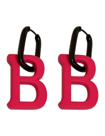 Fashion Ear Buckle-letter B Alloy Geometric Letter Ear Buckle
