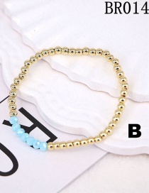 Fashion Br14-b Copper Beads Beaded Bracelet