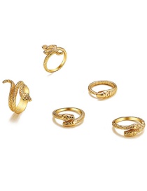 Fashion 5# Alloy Snake Ring Set