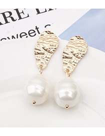 Fashion 3# Alloy Pearl Geometric Stud Earrings