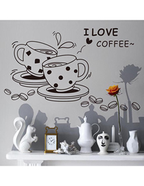 Fashion 42*40cm Carved Edition Pvc Letter Wall Stickers