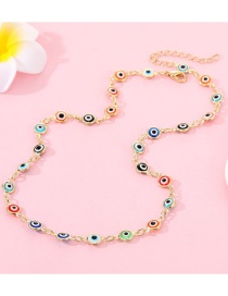 Fashion Colorful Eye Necklace Resin Colorful Eyes Smiley Bracelet