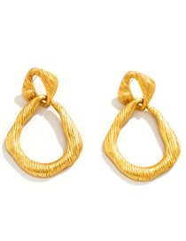 Fashion Sub-golden Alloy Geometric Irregular Earrings
