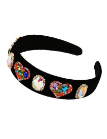 Fashion Color 2 Fabric Diamond-studded Love Headband