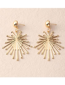 Fashion Gold Color Alloy Geometric Stud Earrings