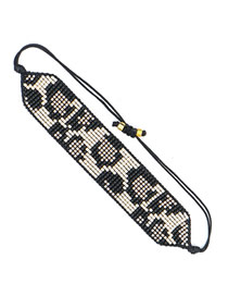 Fashion Mi-b200226a Geometric Rice Bead Woven Bracelet