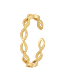 Fashion Golden-3 Copper Irregular Ring