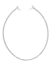 Fashion Silver Color Alloy Full Diamond Claw Chain Glasses Chain