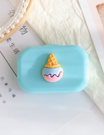 Fashion Ice Cream Plastic Cartoon Portable Contact Lens Case