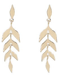 Fashion Gold Color Alloy Geometric Fishtail Earrings