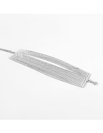 Fashion Silver Color Alloy Diamond Claw Chain Multilayer Bracelet
