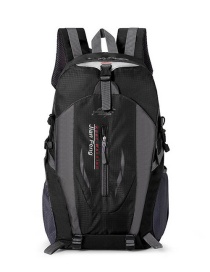 Fashion Black Geometric Large Capacity Backpack
