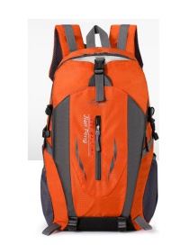 Fashion Orange Geometric Large Capacity Backpack